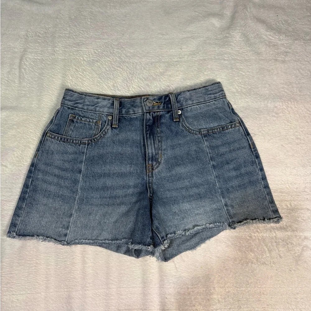 Old Navy Blue High-Waisted Denim Shorts